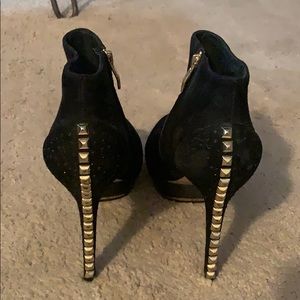 Vince Camuto gold studded booties!